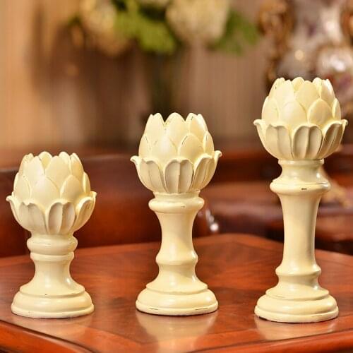 European-style luxury home candlestick resin crafts ornaments American neo-classical hotel model factory outlets