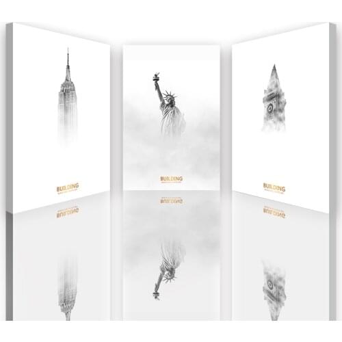 Modern simple landscape decoration painting minimalist architecture hanging painting decoration painting canvas wall art poster