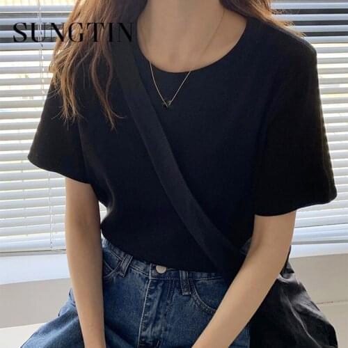 Sungtin Women's Plain T-shirts