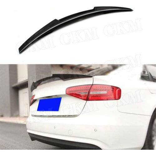 Carbon Fiber / FRP Rear Spoiler Boot Trunk Wings M4 Style for Audi A4 B8 B8.5 B9 Sedan 2009 - 2018 Car Styling