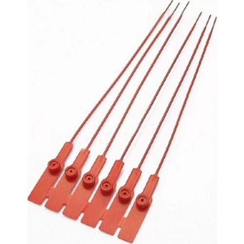 10PCS High quality plastic seals containing iron plastic tightening seal container truck seal Ties security blockade 280mm