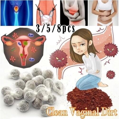 3/5/8Pcs Herbal Tampons Vaginal Clean Point Detox Pill Tampons Natural Womb for Body Cleansing Pearls Feminine Hygiene Product