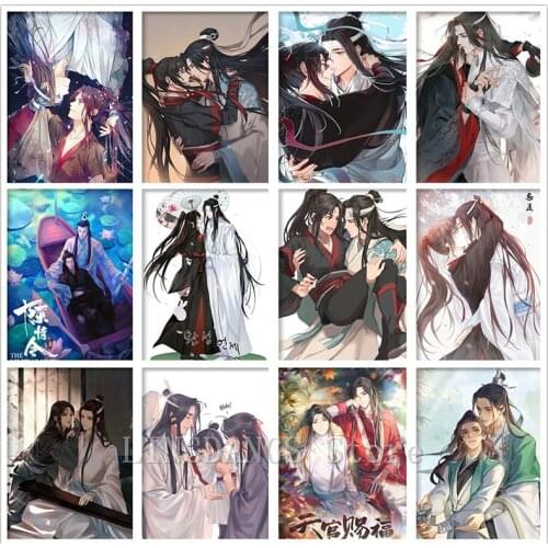 5D DIY Diamond Painting Anime Mo Dao Zu Shi Chinese Style Chen Qingling Painting By Numbers Embroidery Cross Stitch Home Decor