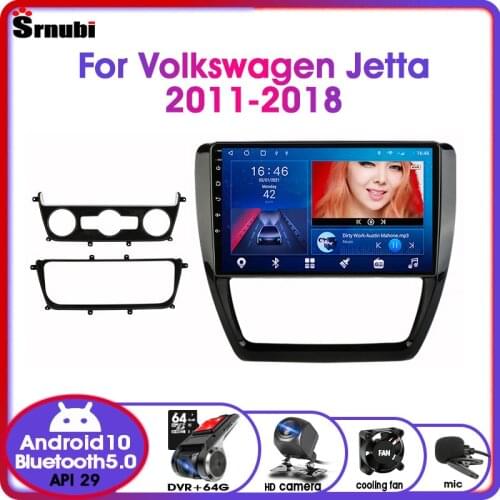 Android10 2Din Car Radio For Volkswagen VW Sagitar Jetta Bora 2011-2018 4G Multimedia Video RDS DSP Split Screen with Frame DVD