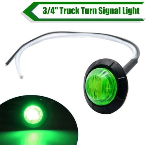 2Pcs Car Side Marker Light 12V External Signal Indicator Lamp Truck Bus Turn Signal Warning Lamp Caravan Lorry Rear Tail Light
