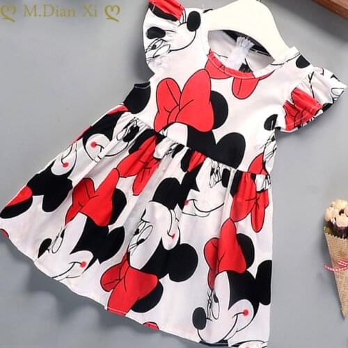 Baby Dress Girls Clothing 2020 Summer New Children Female Cotton A-Line Dress Kids Clothes Floral Princess Tutu Dresses