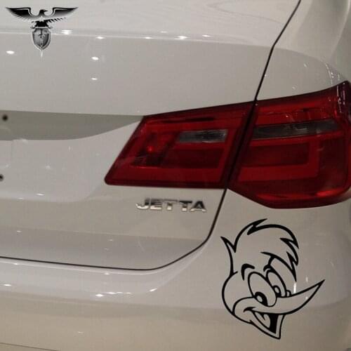 EmpireYing 3 Sizes 8 Colors Naughty Bird Bizarre Cartoon Animal Woodpecker Proud Smile Funny Car Sticker Decor Vinyl Decal Gifts