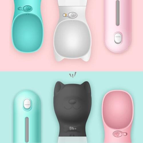 Food Grade and Leak Proof Dog Water Bottle 350ml 550ml Lightweight Pet Travel Water Drink Cup Dog Feeder Bottle