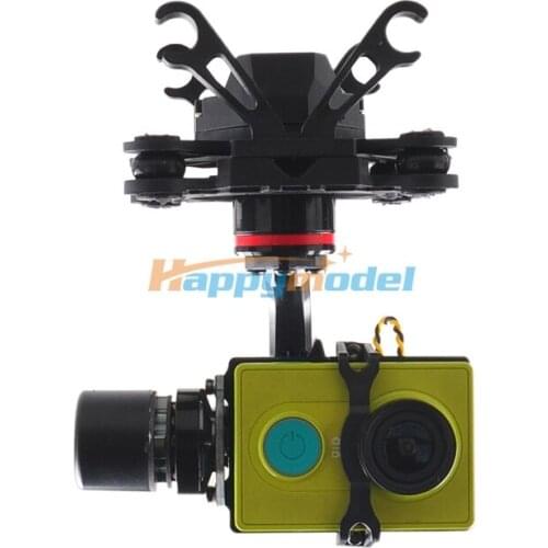 HMG YI3D 3-Axis Brushless Gimbal Camera Mount for Xiaomi XiaoYi FPV Sports Camera suitable for SJ4000 / SJ5000 / Gopro 3 / 4