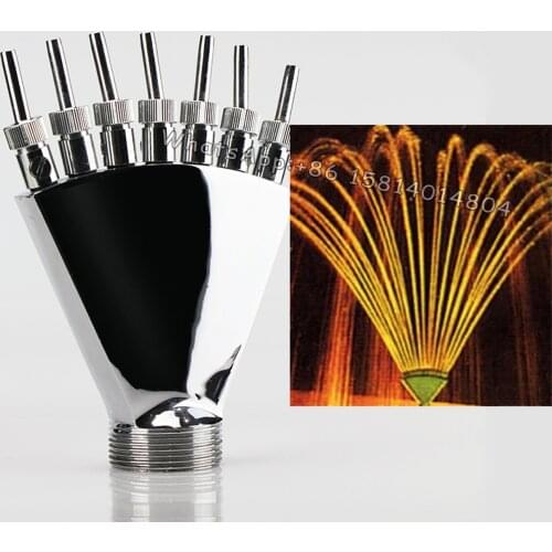 Stainless steel phoenix tail water fountain, 1''1,5''2''Jet nozzle,multi-branch fountain,pool landscape fountain,music fountain