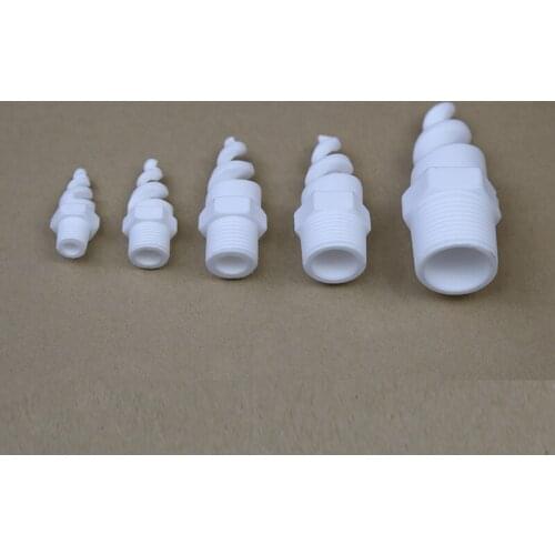 1/4" 3/8" 1/2" 3/4"Ceramic Spiral Nozzle,Male Thread Spiral Design Full Cone Atomization Spray Nozzle