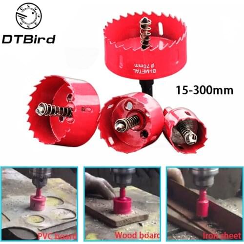 15-200mm M42 Bi-Metal Wood Hole Saws Bit For Woodworking DIY Wood Cutter Drill Bit Opener Tool Wood Gypsum Plastics Drill Bits