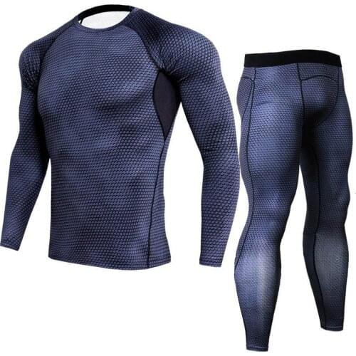 2019 rashguard MMA compression clothing suit Tops & Tees base layer leggings men thermal underwear Bodybuilding crossfit T-Shirt