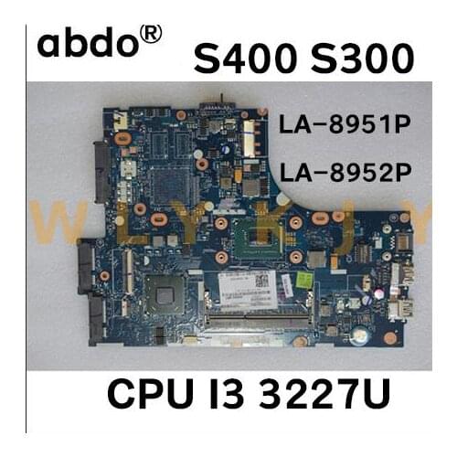 For Lenovo S300 S400 laptop motherboard VIUS3 / VIUS4 LA-8951P LA-8952P motherboard CPU I3-3227U 100% test work
