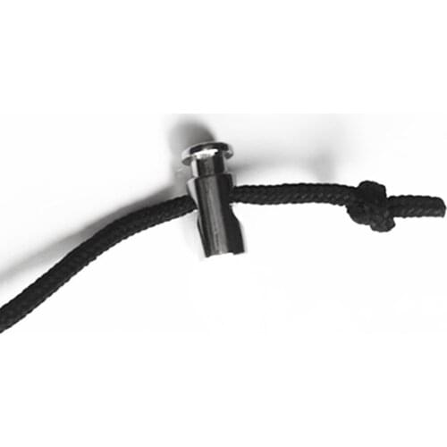 10pcs Metal Barrel Cord Lock Clamp Single Hole Toggle Clip Stopper Shoelace Cord Buckles Bag Stopper End