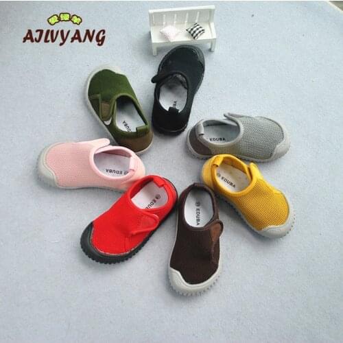 Autumn Children Leisure Shoes Flying Woven Boys Mesh Hooks Shoes Kids Kindergarten Soft Bottom Shoes Girls Sports Footwear