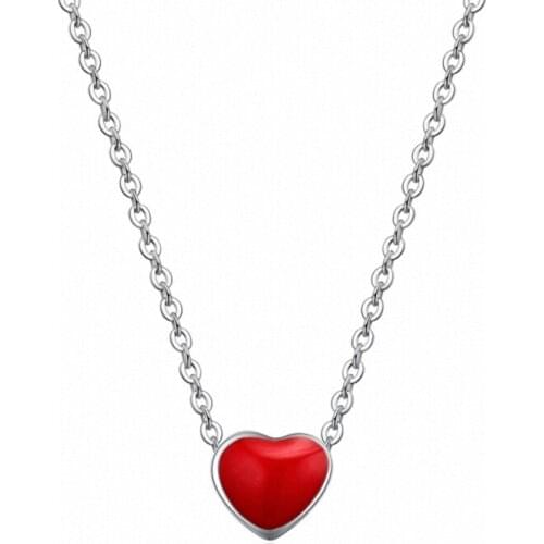 TRACYSWING Element Real Brand AAA Zirconia Micro Inlays Fashion Heart Pendant S925 Necklace for women Valentines Gift TW132909