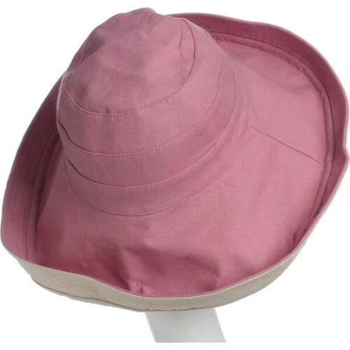 HW Boutique Bucket Hats Women Bucket Cap Girls Sun protection cap Fishing cap Summer Sun beach hat Wide Brim Top Sun Hat