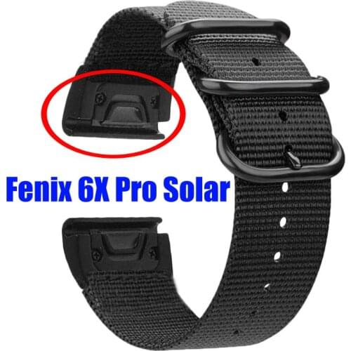 For Garmin fenix 6X pro solar strap 3 5X plus D2 Charlie Descent Mk1 Enduro Watch band Easy Fit Nylon Quick Release Wristband