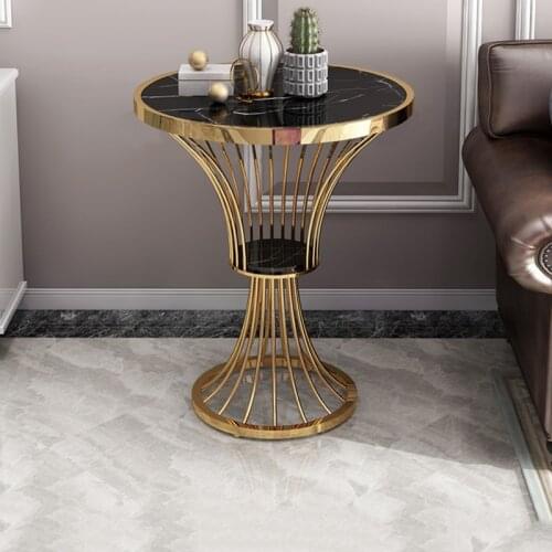 Northern Europe sitting room sofa edge a few bedrooms light luxury corner a few contracted marble small coffee table