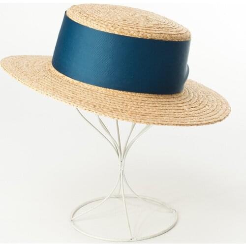 Summer hats beach women new wide thread with decoration Lafite flat hat ladies outdoor travel beach beach hats sun protection