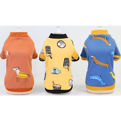 Pet Warm Clothing Coat Jacket Clothing Thick Sweater Teddy Bichon Pomeranian Cat Puppy Dog Clothes for Small Dog Chihuahua Pug