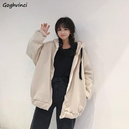 Hoodies Women Long Sleeve Loose Casual Korean Style Womens High Quality Thick Oversized Hoodie Females Hot Sale Printed Chic