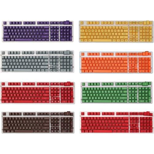 108Pcs Universal Key Caps Bright Color Backlit Keycaps for Mechanical Keyboard Replacement Key Cap Keycaps Keyboards Accessory
