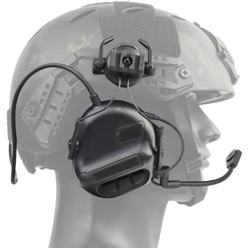 WOSPORT Tactical Shooting Headset Electronic Headset Ear Muffs Shooting Ear Protection For Helmet Military Headphone HD-10-11