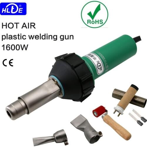 Fast shipping 230V/110V 1600W Plastic Welding Gun handheld hot air Welder for PP/PE/HDPE/PVC banner,tarpaulin,Geomembrane
