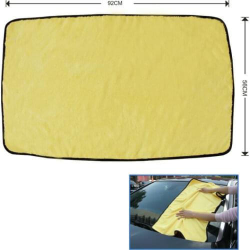 Car Yellow Super Absorbent Wash Microfiber Towel Cleaning Drying Cloth Duster Tool Car Accessories For RV Camper Truck Trailer