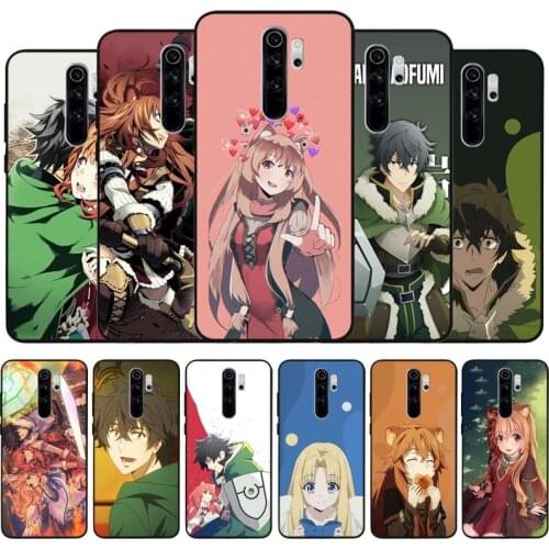 Yuusha no nariagari black Silicone Phone Case For Redmi note 9 8 7 Pro S 8T 7A Cover