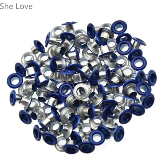 Chzimade 100pcs Metal Eyelets for Scrapbooking Embellishment Paper Card Craft Garment Clothes Dolls Patchwork Decoration