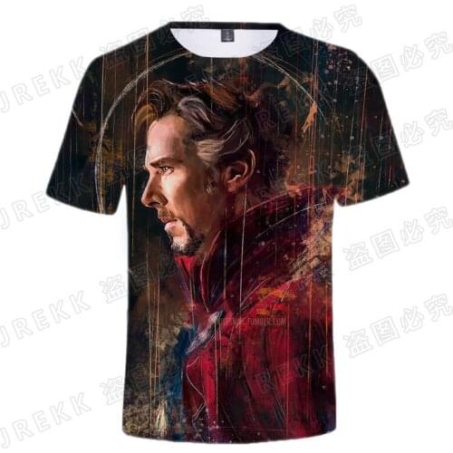 2021 Summer Marvel Doctor Strange 3D T Shirt Men Women Children Casual Boy girl Kids Streetwear Printed T-shirt Tops Cool Tee