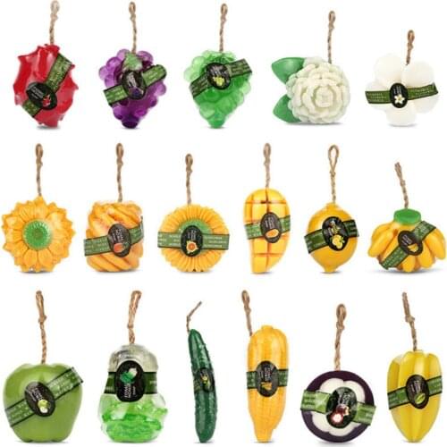 Natural Essential Oil Soap Mango Fruit Vegetable Flavor Thai Style Hand Clean Moisturizing Soaps Gifts