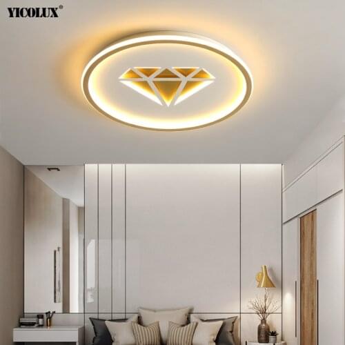 Round New LED Modern Ceiling Lights For Living Study Room Bedroom Apartment Corridor Aisle Indoor Lighting Lamps Remote Control