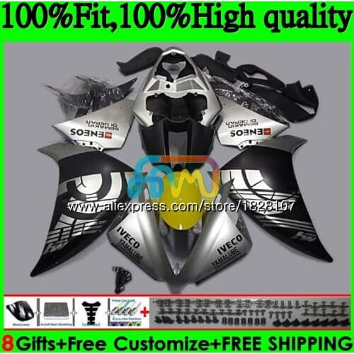 OEM Injection For YAMAHA YZF 1000 R 1 YZFR1 13 Flat silver 14 124BS.9 YZF-1000 YZF R1 1000CC YZF1000 YZF-R1 2013 2014 Fairing