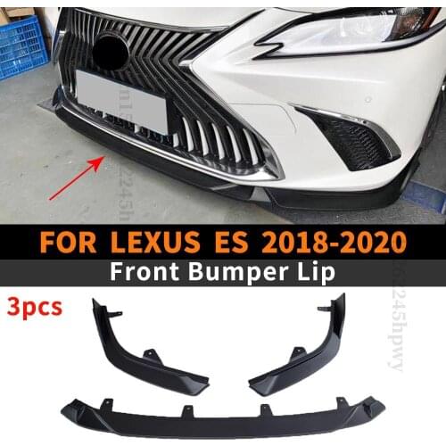Front Bumper Lip Chin Deflector Protector Guard Decoration Modified Trim Styling Body Kit Facelift For Lexus ES 2018 2019 2020