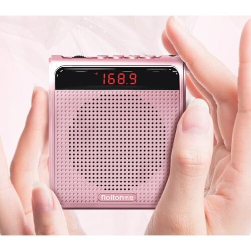 Mini Portable Loud Loudspeaker Voice Amplifier Microphone With USB TF Card For Teacher Tour Guide Promotion Column K100