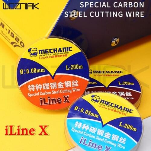 MECHANIC iLine X screen cutting repair separation wire LCD screen repair Gold Molybdenum Wire LCD Cutting Glass Alloy Line