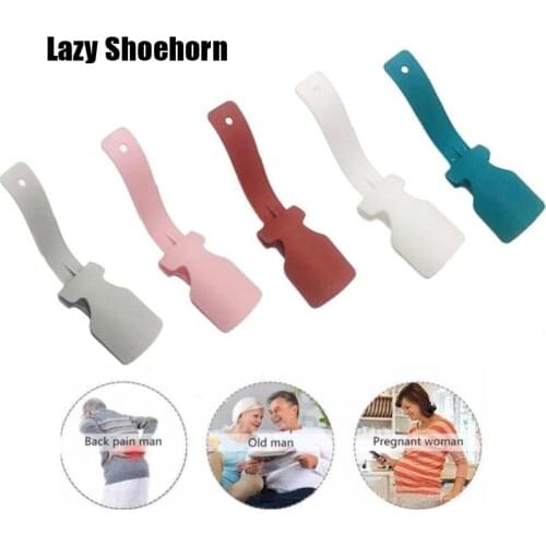 1PCS Unisex Wear Shoe Horn Helper Shoehorn Shoe Easy On And Off Shoe Sturdy Slip Aid Tool Shoe Horn Shoe Lifter Lazy Shoe Helper