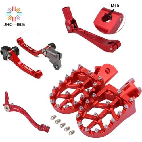 Motorcycle Brake Clutch Levers Shift Lever Pedal Footpegs Footrest Rear Foot Brake Pedal For CRF150F CRF230F 2003-2009 2012-2017