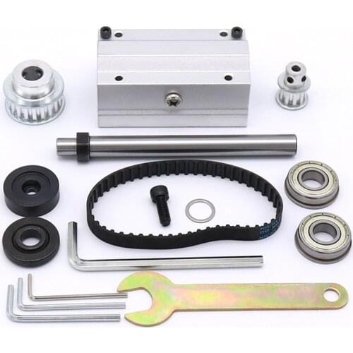 Aluminum alloy grinding tool mini table saw no power spindle assembly high precision DIY wood bearing housing cutting machine