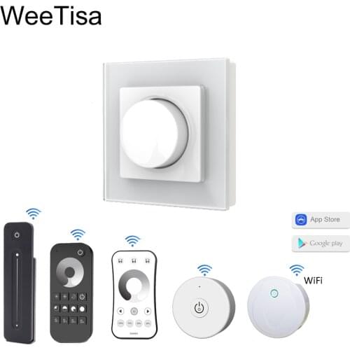 AC Triac Dimmer 220V 110V 230V Wireless RF 2.4G Remote Smart Wifi Controller Dimmable Knob Light Switch LED Triac Dimmer ST1