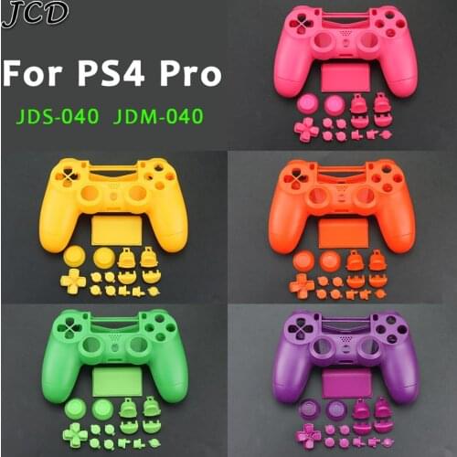 JCD Replacement Full shell and buttons mod kit For jds 040 PlayStation 4 PS4 Pro Slim Controller Housing Cover Case