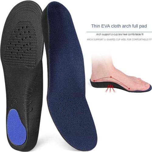 Sports Orthopedic Insole Flat Foot Orthopedic Arch Support Insoles Men and Women Shoe Pad EVA Sports Insert Sneaker Cushion Sole