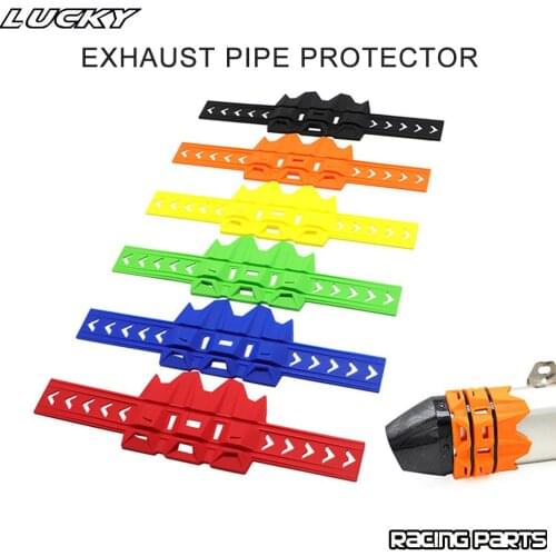 Motorcycle Exhaust Protector Cover Silencer Round Moto Universal For KTM Honda Yamaha Suzuki Off Road Dirt Pit Bike Motorcross