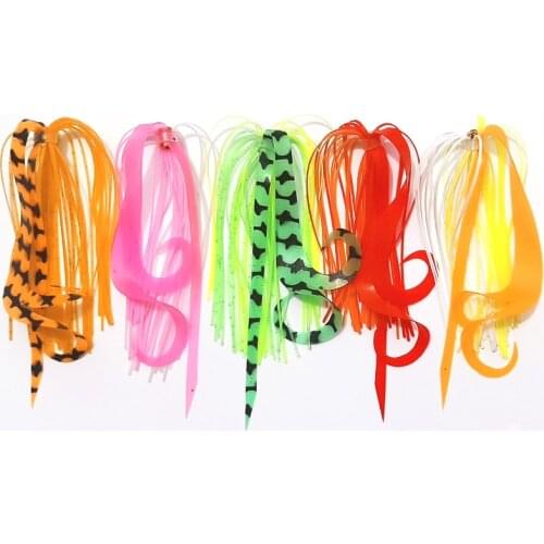Jig head skirt Snapper skirt Silicone Skirt Rubber jig skirt No hooks mixed colors