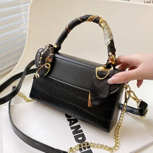 High Quality Women Leather Handbags Ribbon Lady Messenger Bag Female Shoulder Bag Vintage Flap Bags for Girls Crossbody Bags Sac