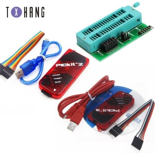 1set PICKIT3 Programmer + PIC ICD2 PICKit 2 PICKIT 3 Programming Adapter Universal Programmer Seat diy electronics